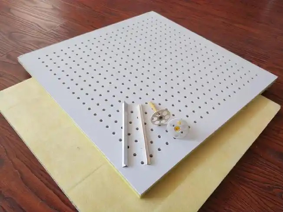 矽酸鈣板複合玻璃棉穿孔吸音板